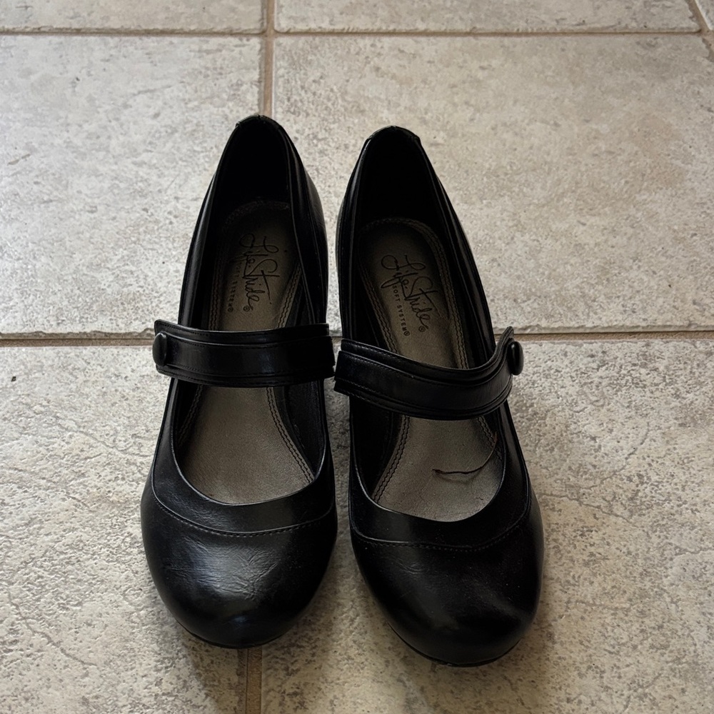 Classic Black Mary Jane Heels